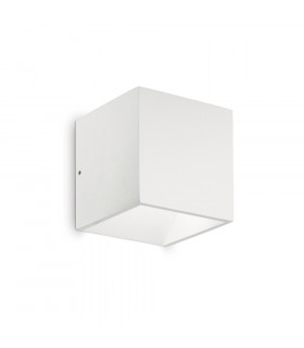 Applique da giardino Rubik Metallo, alluminio bianco 1 lampadina 10cm