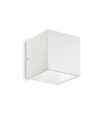 Garden wall lamp Rubik Metal, white aluminum 1 bulb 10cm