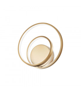Applique LED integrata Oz Metallo, plastica Oro 1 lampadina 30cm