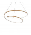 Integrated LED suspension Oz 1 bulb Metal, plastic Gold