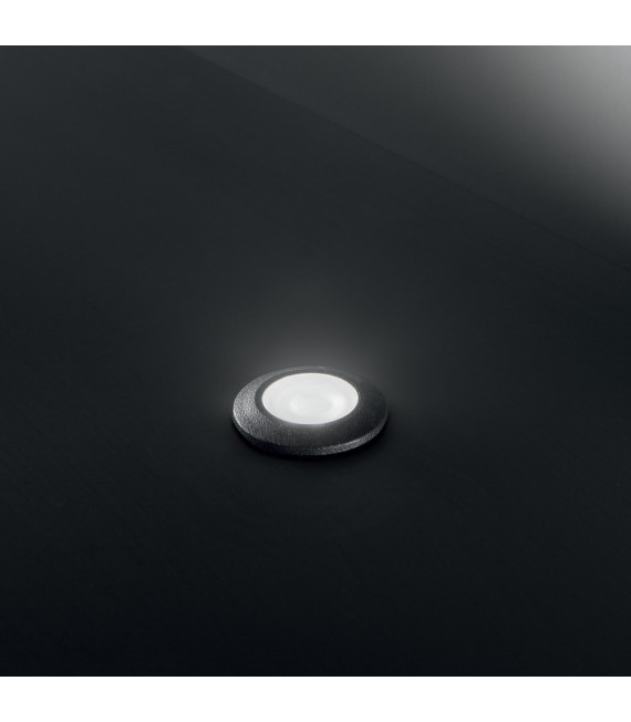 Way black plastic garden recessed light 1 bulb 11cm