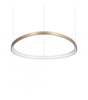 Sospensione LED integrata Gemini 1 lampadina Metallo, plastica Ottone