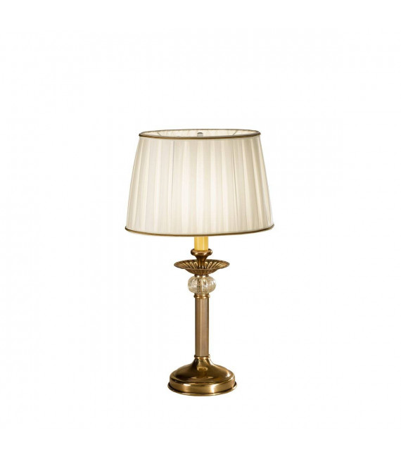 Lampada da tavolo classica ASCOT in ottone antico 1 lampadina