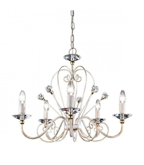 Lampadario ROSSANA Champagne / Oro 5 lampadine