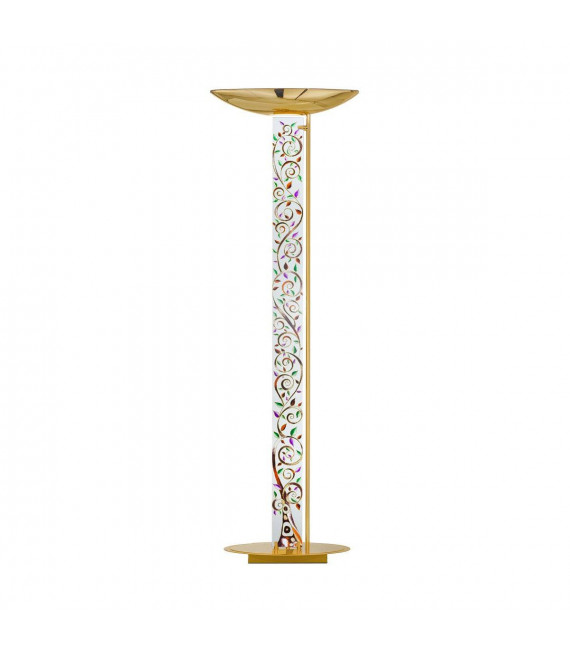 Lampadaire design DELPHI Or 24 Carats 2 ampoules