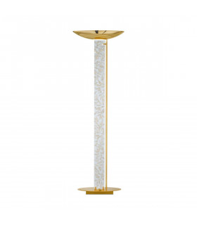 Lampada da terra design DELPHI Gold 24 carati 2 lampadine
