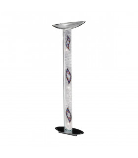 Design Stehleuchte DELPHI Chrom 2 Lampen