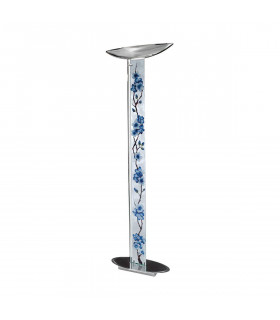 Lampadaire design DELPHI chrome 2 ampoules