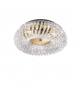 Plafonnier design CARLA Or 24 Carats 3 ampoules