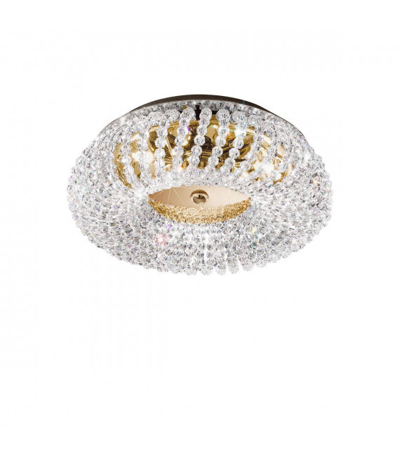 Plafonnier design CARLA Or 24 Carats 3 ampoules