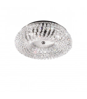 Plafonnier design CARLA chrome 3 ampoules