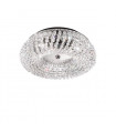 Plafonnier design CARLA chrome 3 ampoules