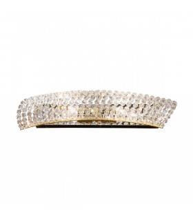 Design Wandleuchte CARLA 24 Karat Gold 2 Glühbirnen