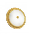 Plafonnier classique MILORD Or 24 Carats 3 ampoules