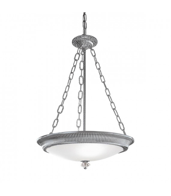 Lampada a sospensione classica MILORD cromata a 3 lampadine