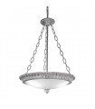 Suspension classique MILADY chrome 3 ampoules
