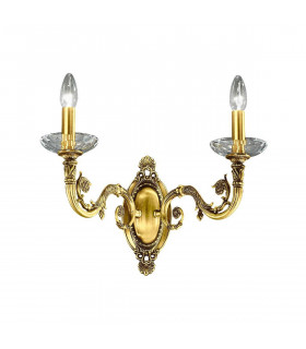 Applique classica CONTARINI oro francese 2 lampadine