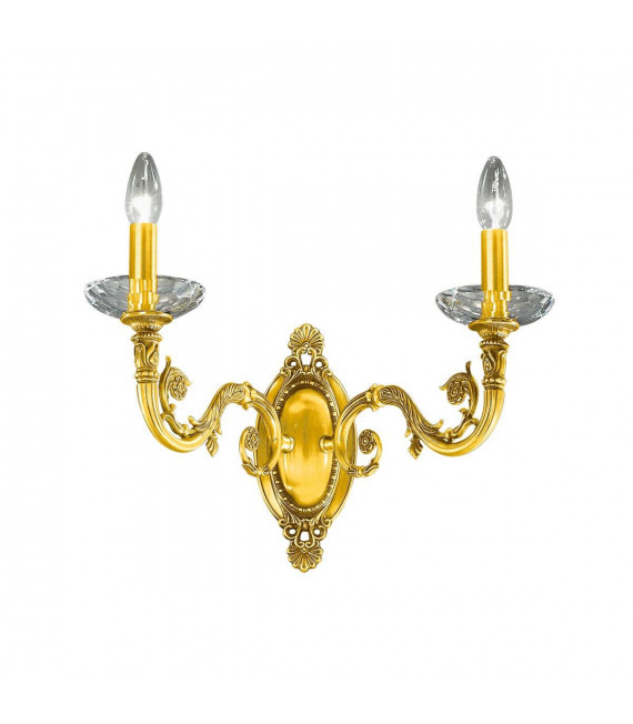 Applique classica CONTARINI 24 carati oro 2 lampadine