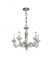 Chandelier classique CONTARINI chrome 5 ampoules