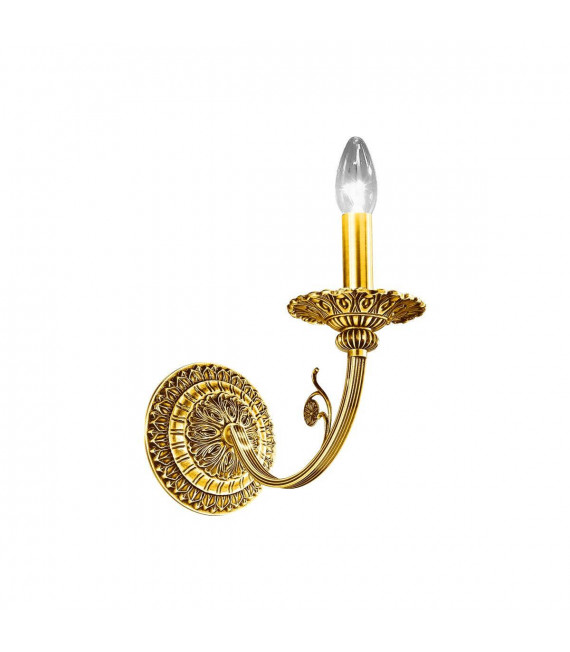 Applique classica PISANI 24 carati Oro 1 lampadina