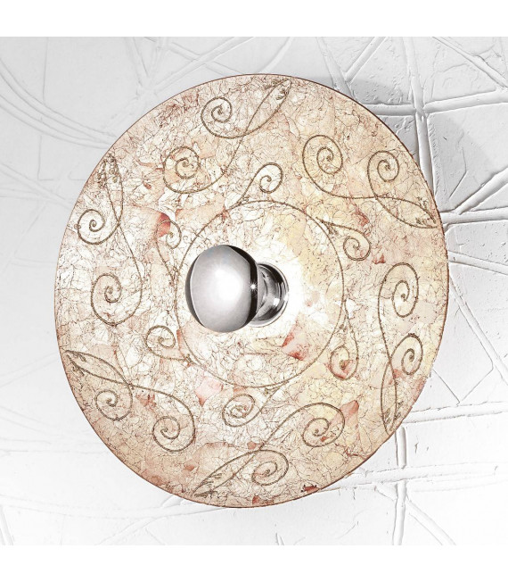 Aplique de diseño LUNA cromo 1 bombilla
