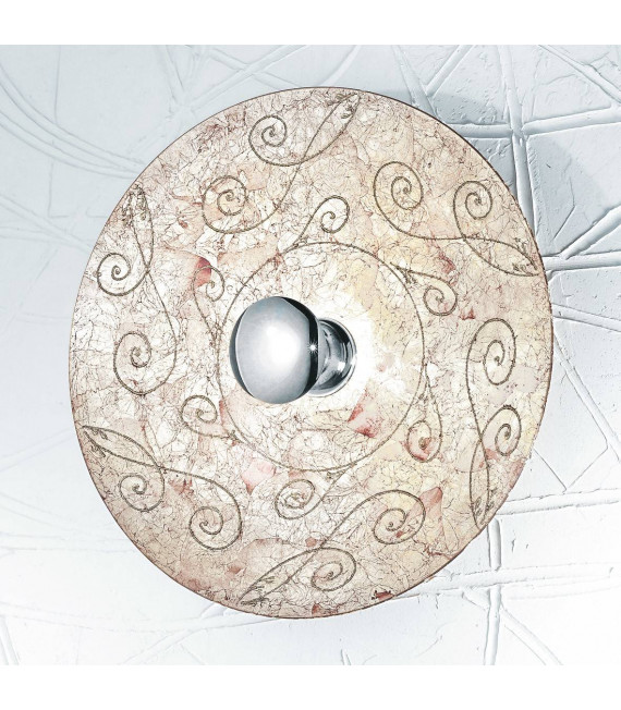 Aplique de diseño LUNA cromo 1 bombilla