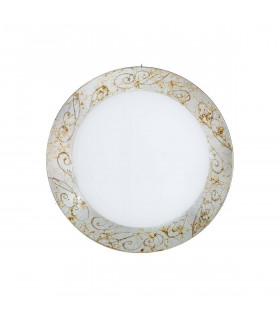 Plafón de diseño SERENA cromo 3 bombillas