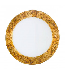 Plafón de diseño SERENA Gold 24 quilates 4 bombillas