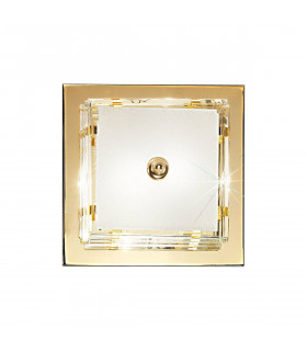Plafonnier ONTARIO Or 24 Carats 2 ampoules