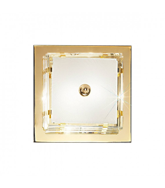 Plafonnier ONTARIO Or 24 Carats 2 ampoules