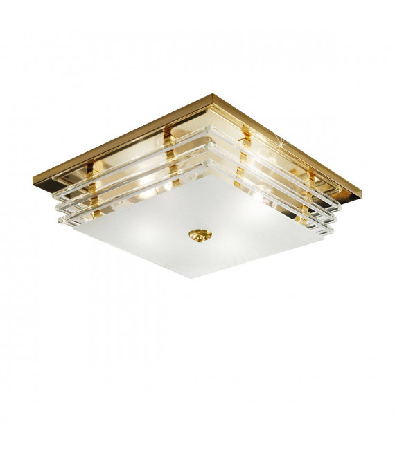 Plafoniera ONTARIO 24 carati oro 4 lampadine