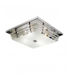 Plafoniera ONTARIO cromata 4 lampadine