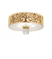 Plafonnier design EMOZIONE Or 24 Carats 6 ampoules