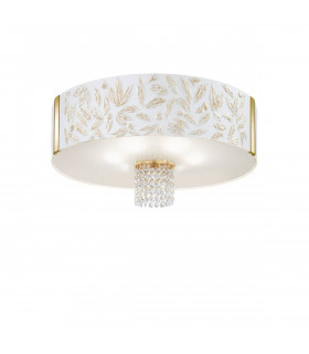 Plafoniera design EMOZIONE 24 carati oro 6 lampadine