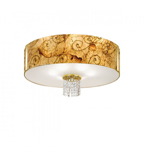 Design Deckenleuchte EMOZIONE 24 Karat Gold 6 Lampen
