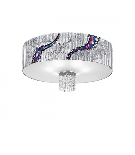 EMOZIONE Designer Deckenleuchte Chrom 6 Lampen