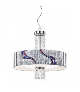 Suspension design EMOZIONE chrome 6 ampoules