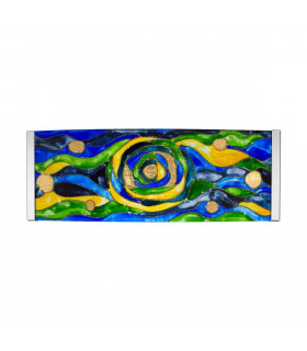 Applique murale design EMOZIONE Or 24 Carats 2 ampoules