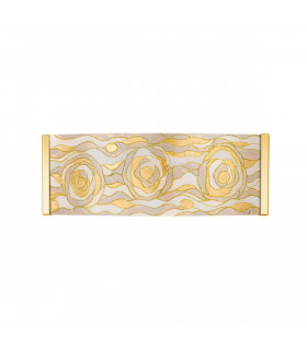 Applique murale design EMOZIONE Or 24 Carats 2 ampoules