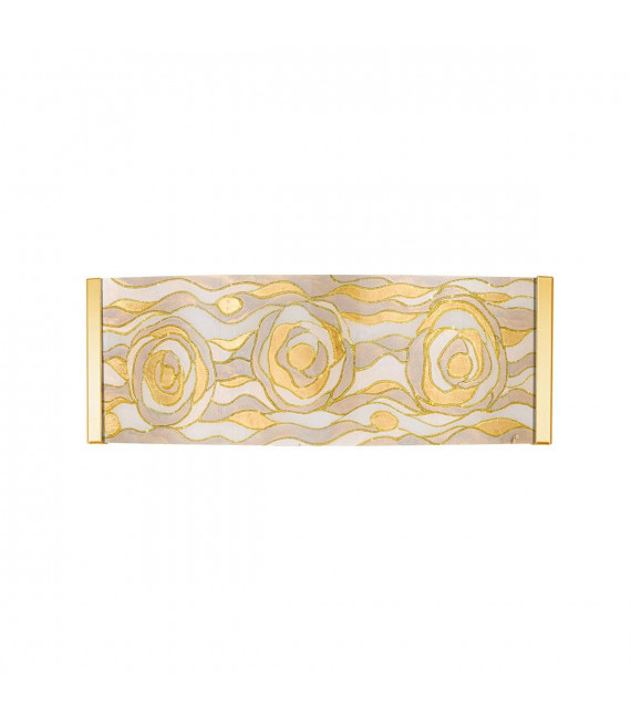 Applique murale design EMOZIONE Or 24 Carats 2 ampoules