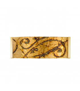 Applique di design EMOZIONE 24 carati oro 2 lampadine