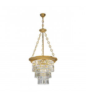 Lampadario classico MILORD CRYSTAL oro francese 4 lampadine