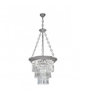 Lampadario classico MILORD CRYSTAL cromato 4 lampadine