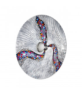 Design Wandleuchte LUNA Chrom 1 Glühbirne