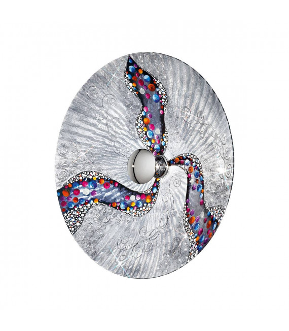 Applique murale design LUNA chrome 1 ampoule