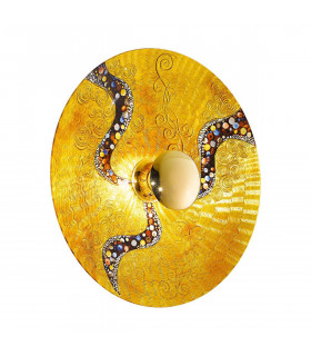 Applique murale design LUNA Or 24 Carats 1 ampoule