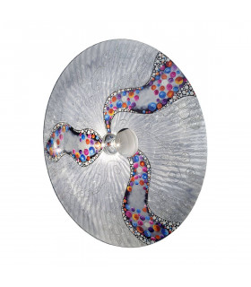 Applique murale design LUNA chrome 1 ampoule