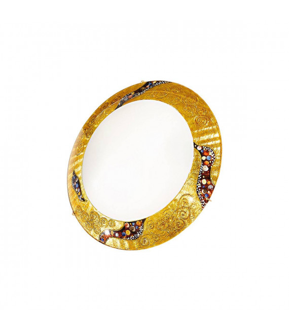 Plafón de diseño SERENA Gold 24 quilates 2 bombillas