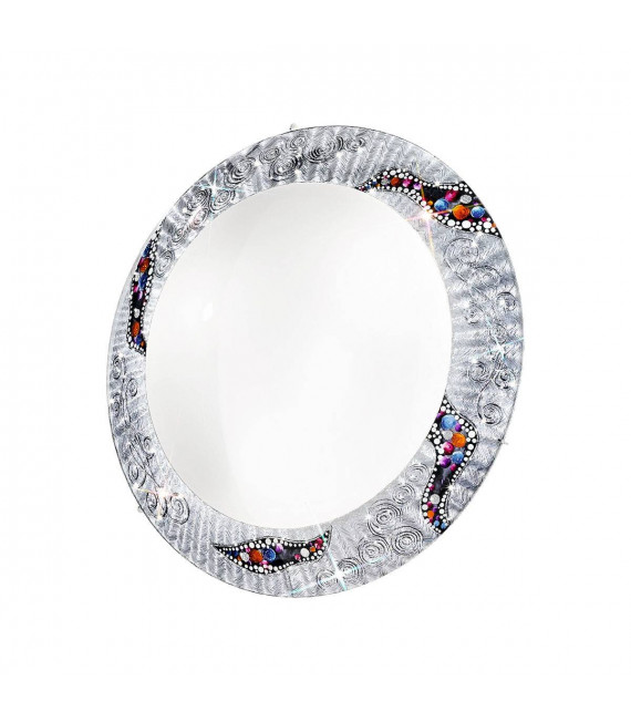 Plafón de diseño SERENA cromo 3 bombillas