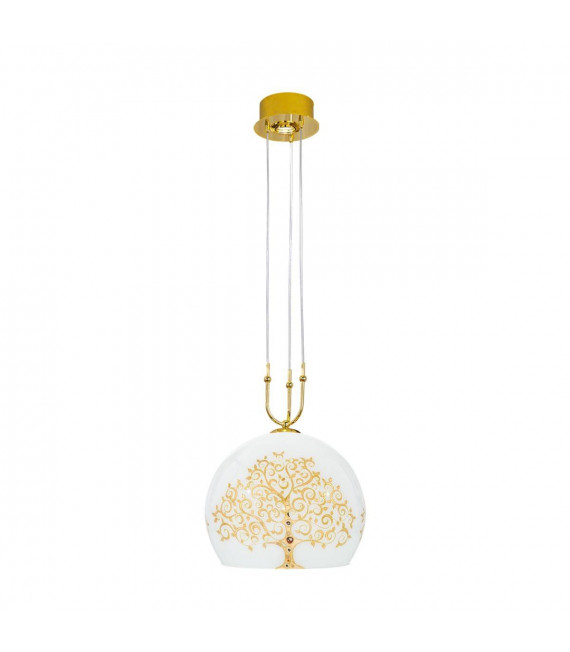 Lampada a sospensione design LUNA 24 carati in oro 1 + 1 lampadine